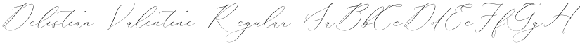 Delistian Valentine Regular font