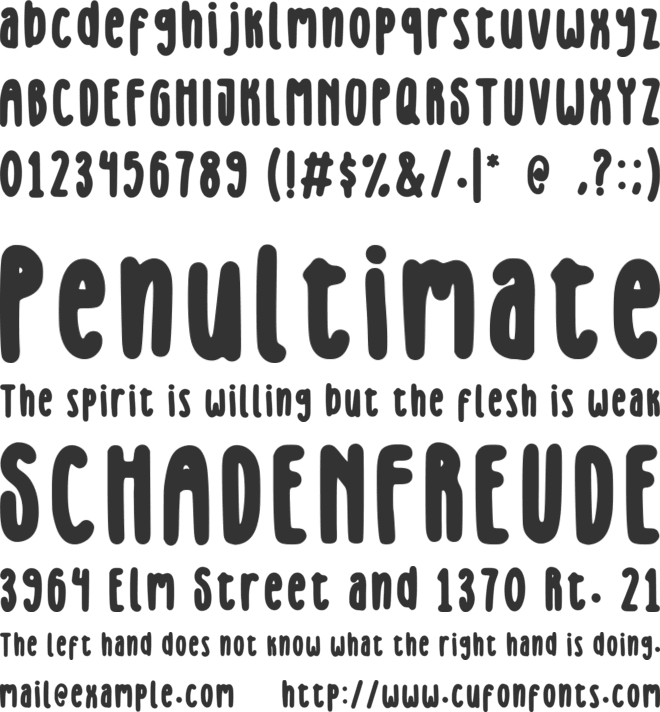 Wagashi font preview