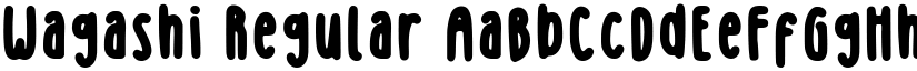 Wagashi Regular font