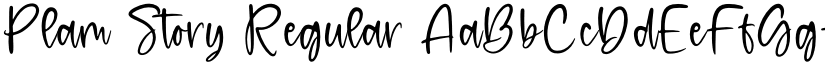 Plam Story Regular font