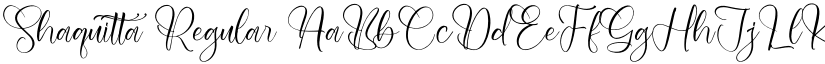 Shaquitta Regular font