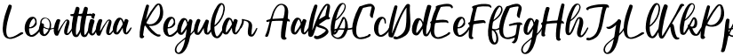 Leonttina Regular font