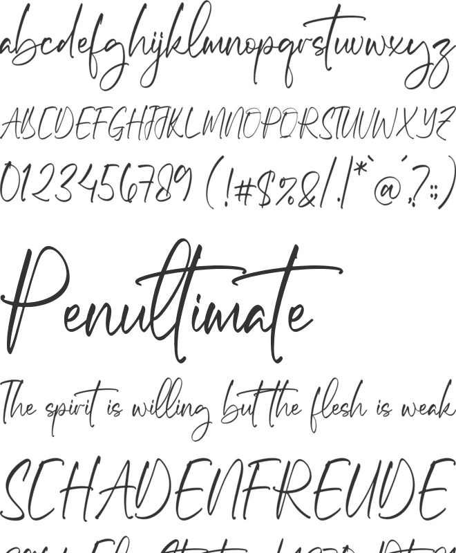 Micqallena font preview