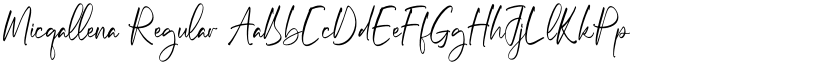 Micqallena Regular font