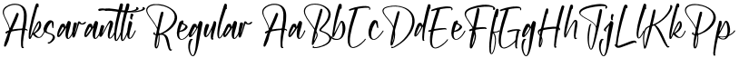 Aksarantti Regular font