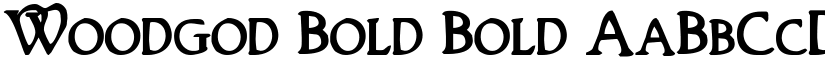Woodgod Bold Bold font