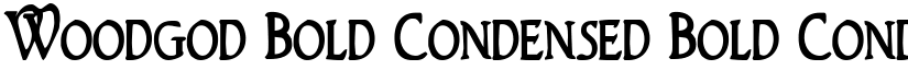 Woodgod Bold Condensed Bold Condensed font