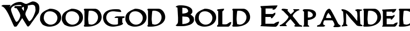 Woodgod Bold Expanded Bold Expanded font