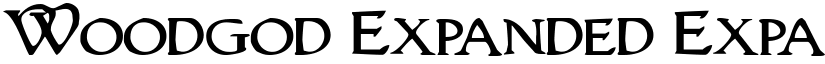 Woodgod Expanded Expanded font
