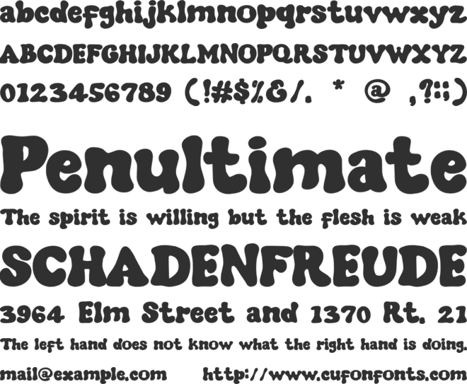 GODUCK font preview