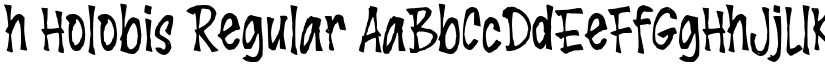 h Holobis Regular font