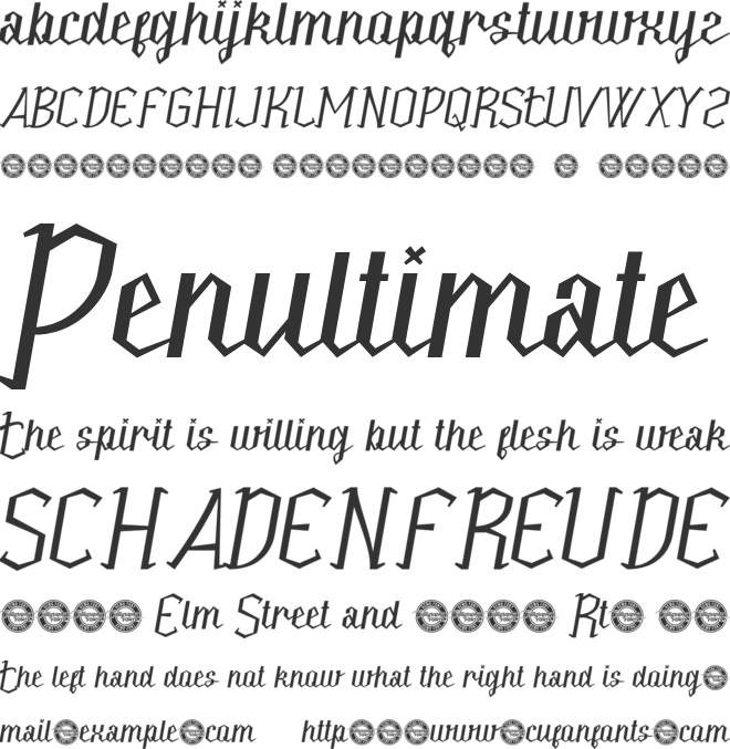 AntiqueCollectionDem font preview