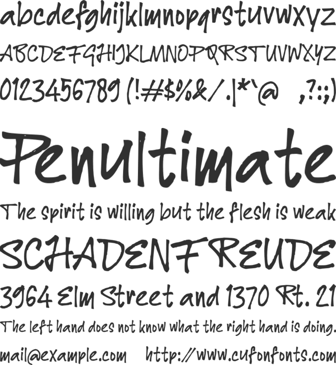 h Harwin font preview