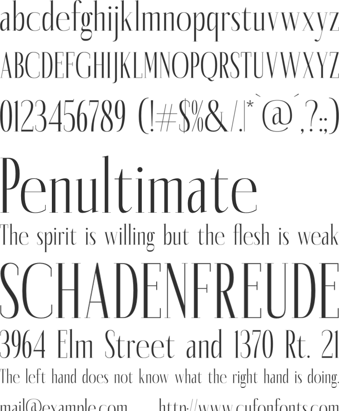 Montaners font preview