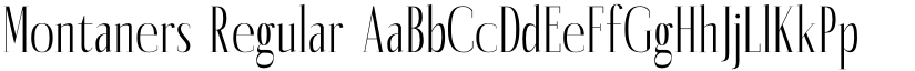 Montaners Regular font