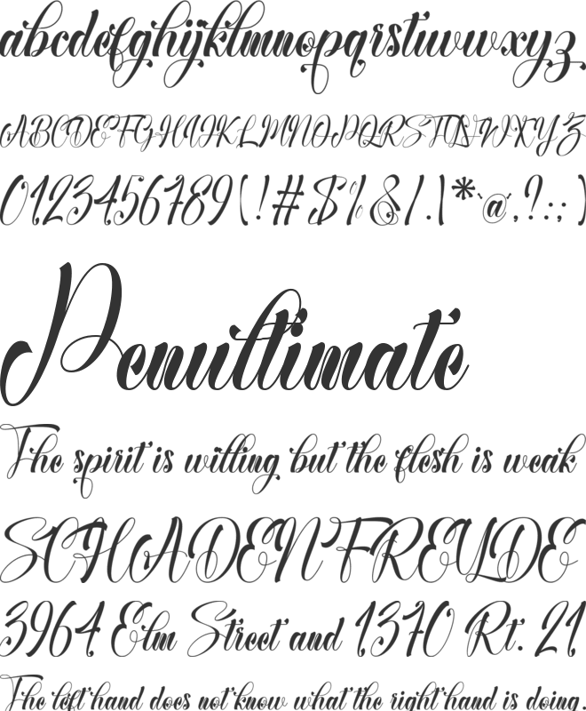 Kriztina font preview