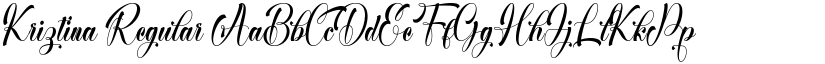 Kriztina Regular font