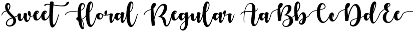 Sweet Floral Regular font