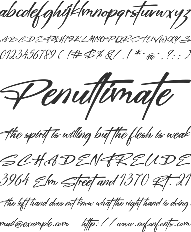Ghost Writer font preview