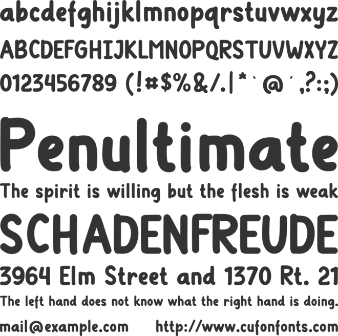 Junior Student font preview