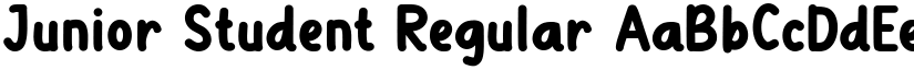Junior Student Regular font