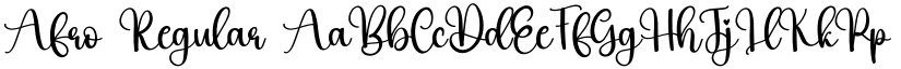 Afro Regular font