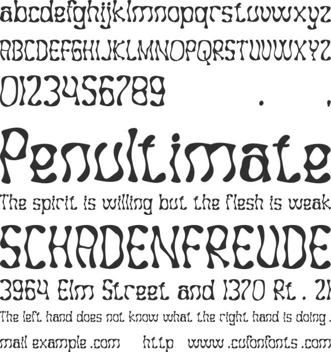 Zeminous font preview