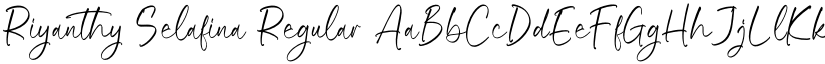 Riyanthy Selafina Regular font