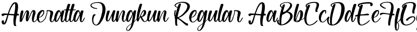 Ameratta Jungkun Regular font