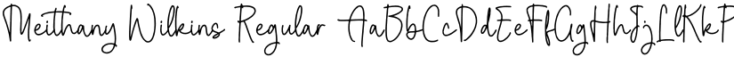 Meithany Wilkins Regular font