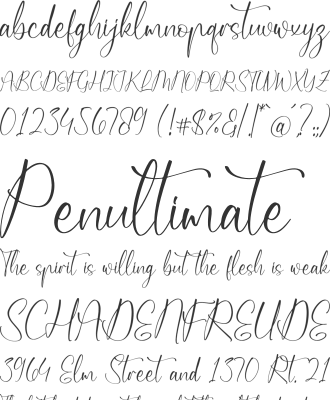 Qireenatta font preview