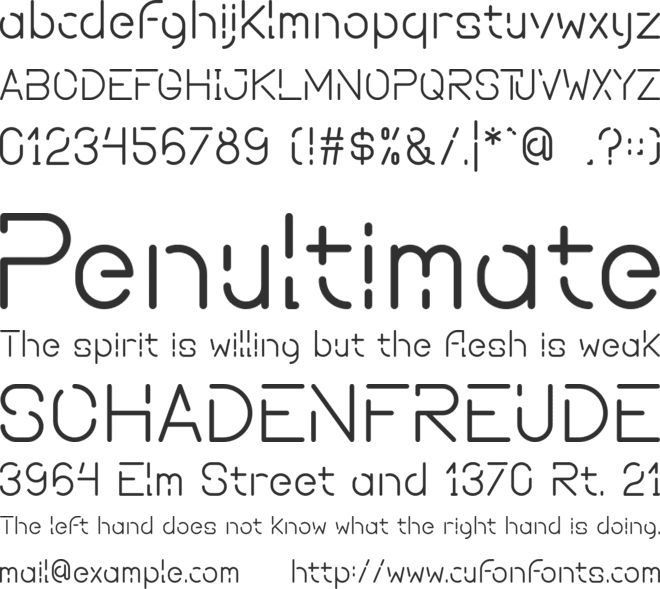 SPACE FUTURE font preview