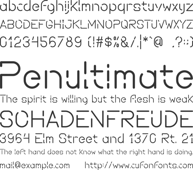 SPACE FUTURE font preview