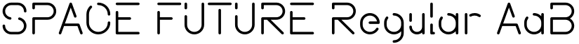 SPACE FUTURE Regular font