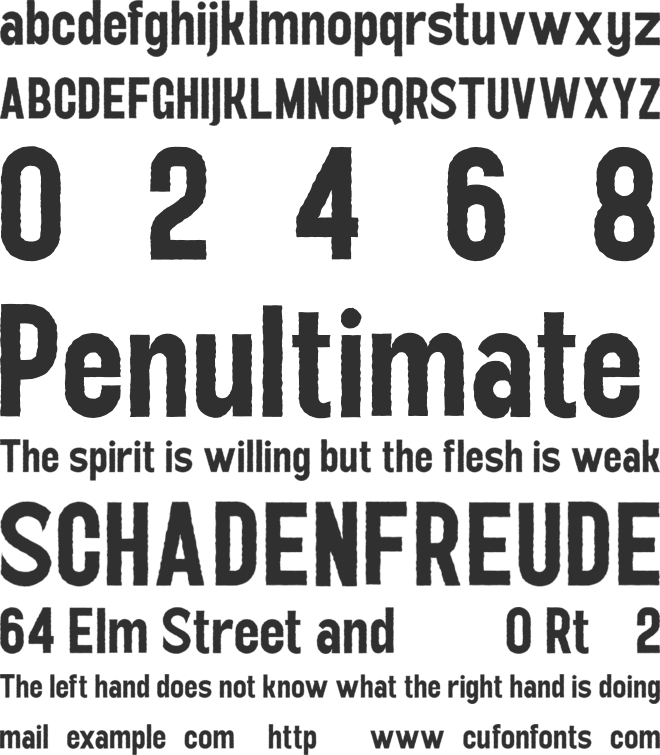 CounterCourage font preview