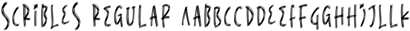SCRIBLES Regular font