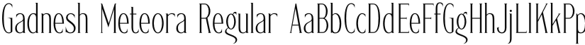 Gadnesh Meteora Regular font