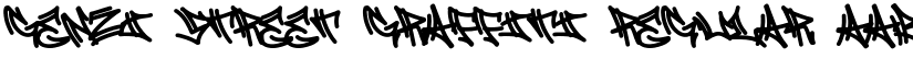 Genzi Street Graffiti Regular font