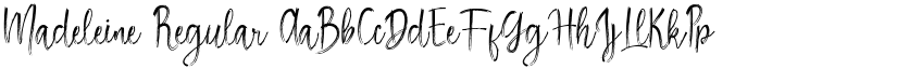 Madeleine Regular font