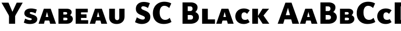 Ysabeau SC Black font
