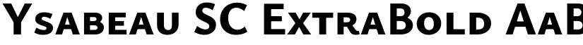 Ysabeau SC ExtraBold font