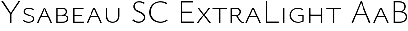 Ysabeau SC ExtraLight font