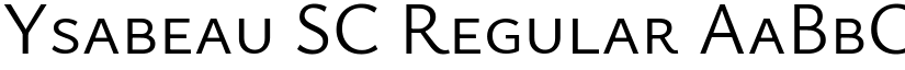 Ysabeau SC Regular font