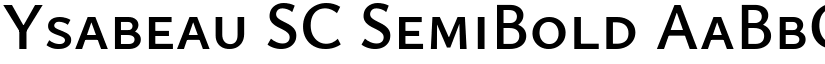 Ysabeau SC SemiBold font