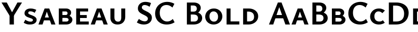 Ysabeau SC Bold (Variable) font