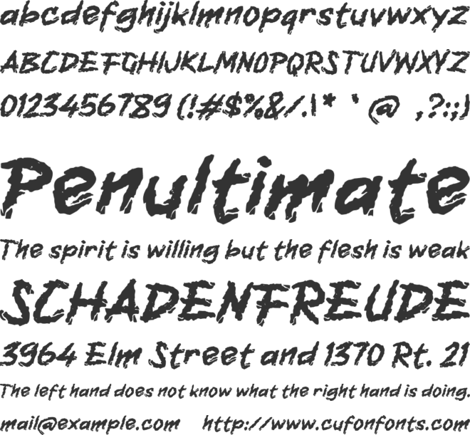 h Harfiah font preview