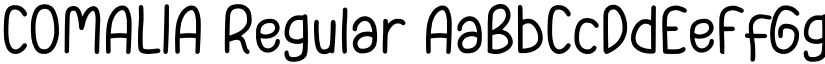 COMALIA Regular font