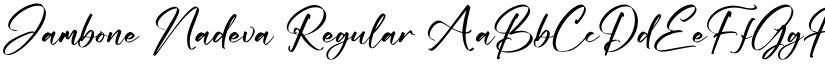 Jambone Nadeva Regular font