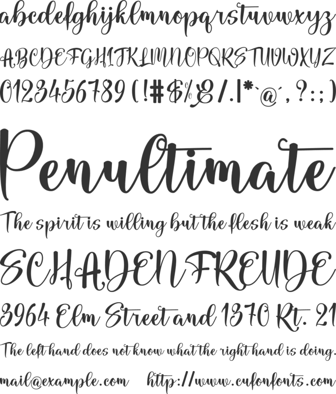 Sathya Script font preview