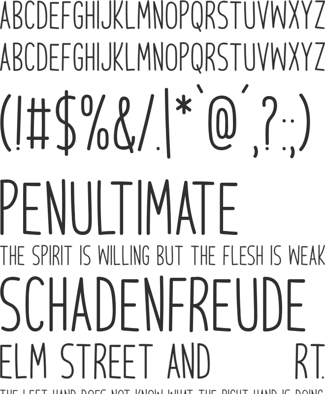 Another Wonder font preview